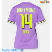 Camisa de time de futebol Borussia Dortmund Maximilian Beier #14 Replicas 3º Equipamento Feminina 2026-27 Manga Curta